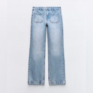 Zara Jeans light to mid blue high waist